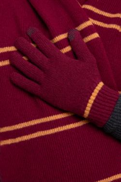 OFFICIAL WARNER BROS. GRYFFINDOR GLOVES 100% LAMBSWOOL